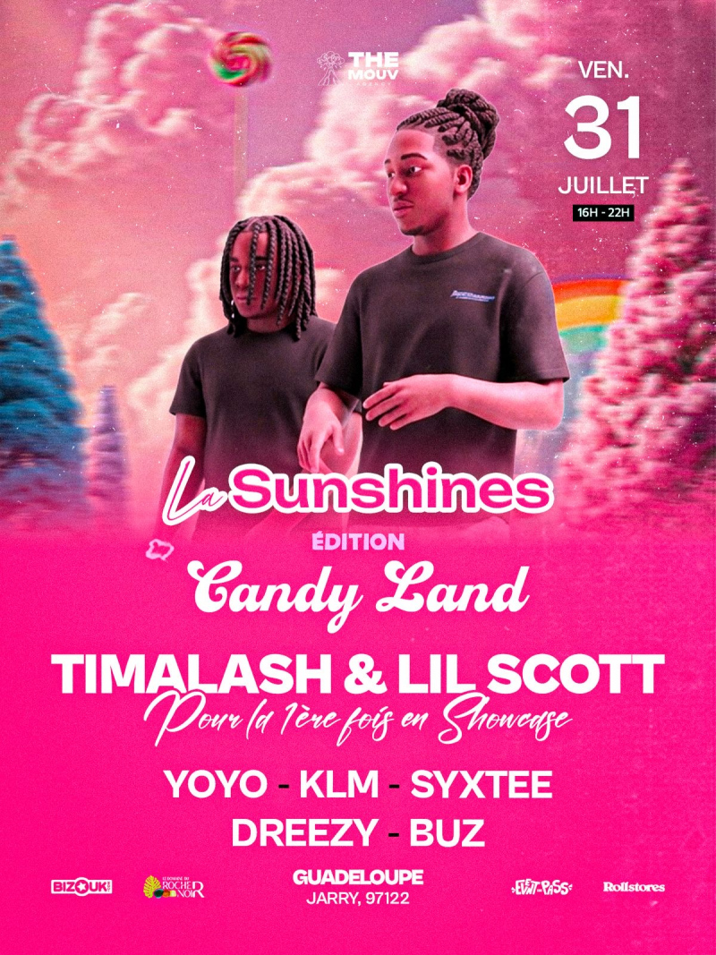 Affiche officielle — La Sunshines : Candy Land, 31 juillet